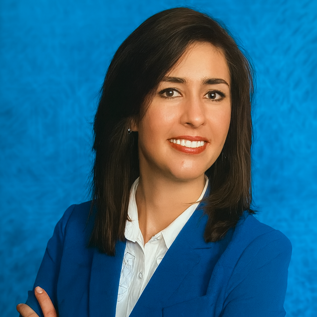 Portrait of Dr. Anna Gazu, cosmetic dentist at Marvel Dental Practice in Clifton, NJ