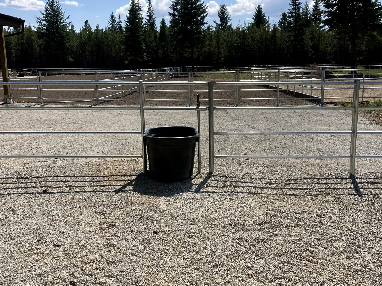 Arena interior at the Hayden, Idaho Dream Ranch project
