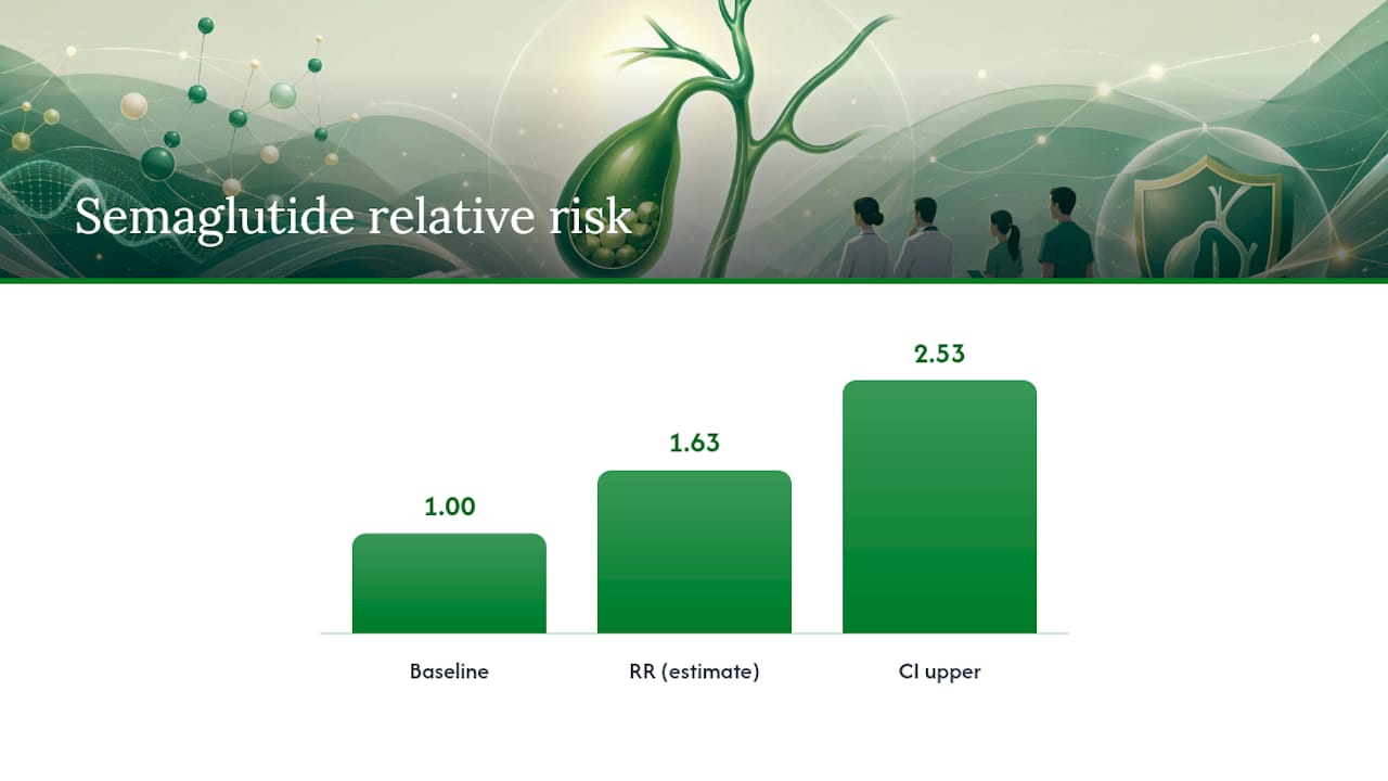 Semaglutide gallbladder risk and confidence interval