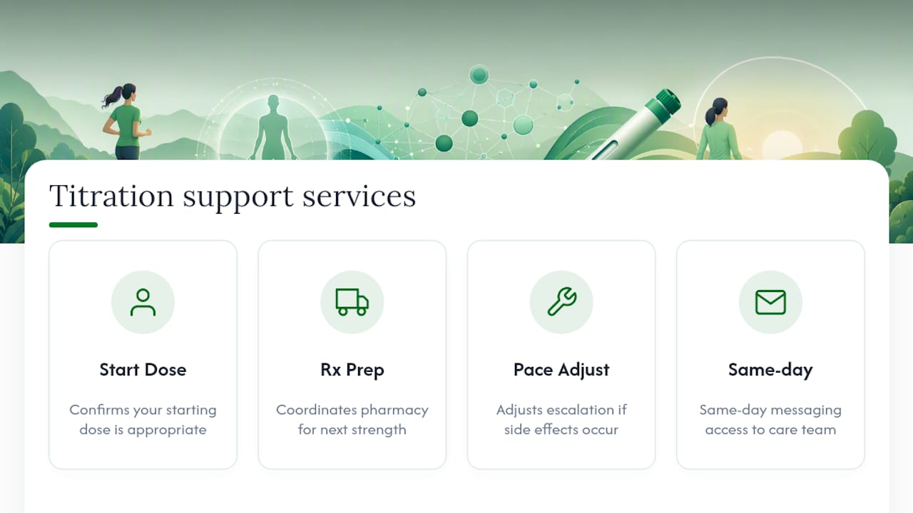 Start Your Titration With Ongoing Clinical Support — overview diagram