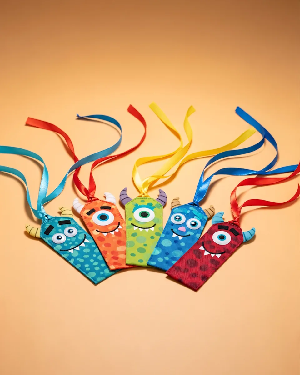 Abstract digital illustration with colorful 3D geometric shapes.