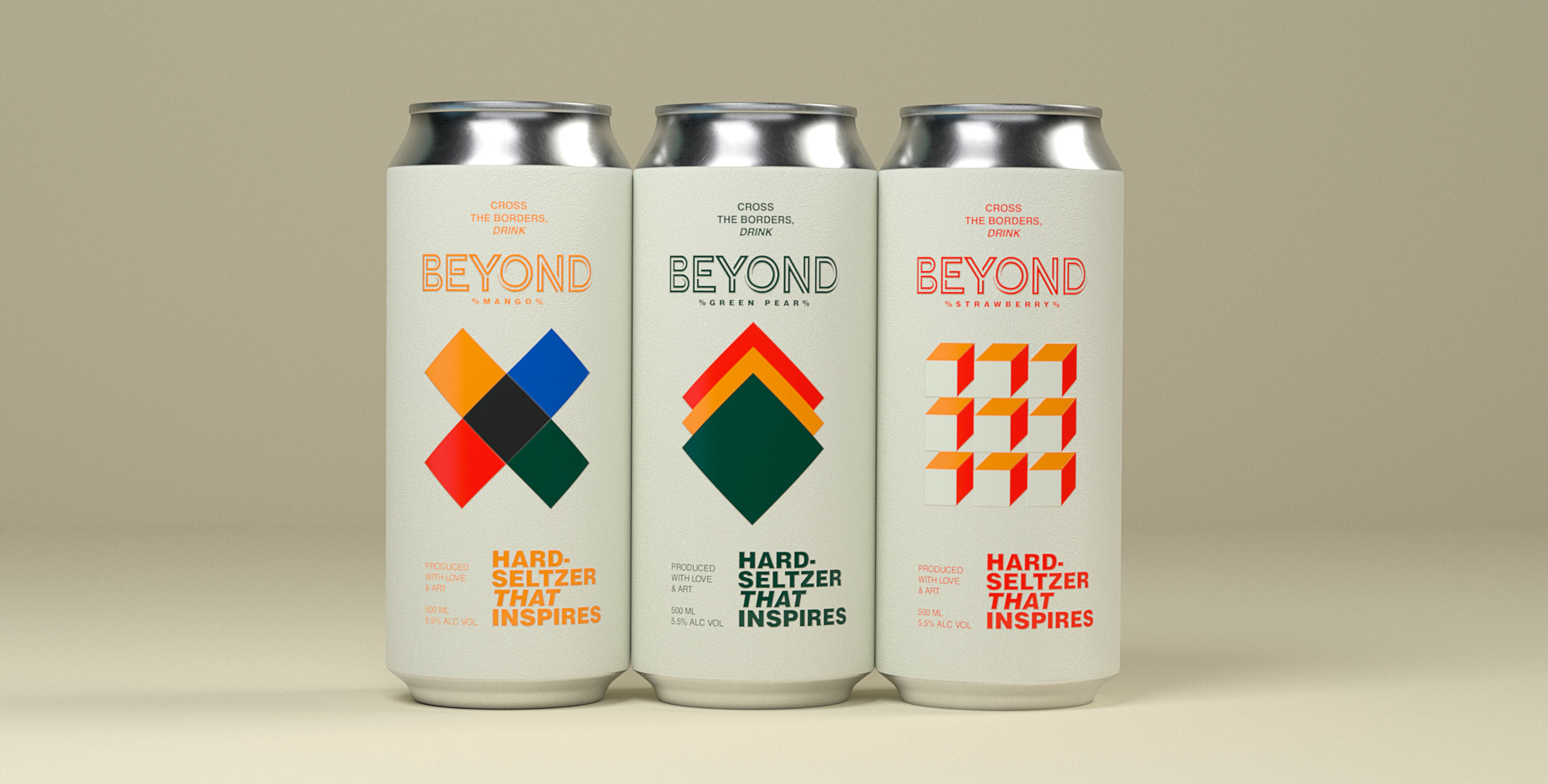 Beyond hard Seltzer package I designed
