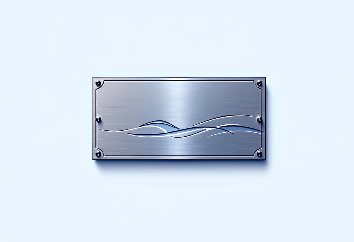 image of company logo and plaque (for a maritime service)