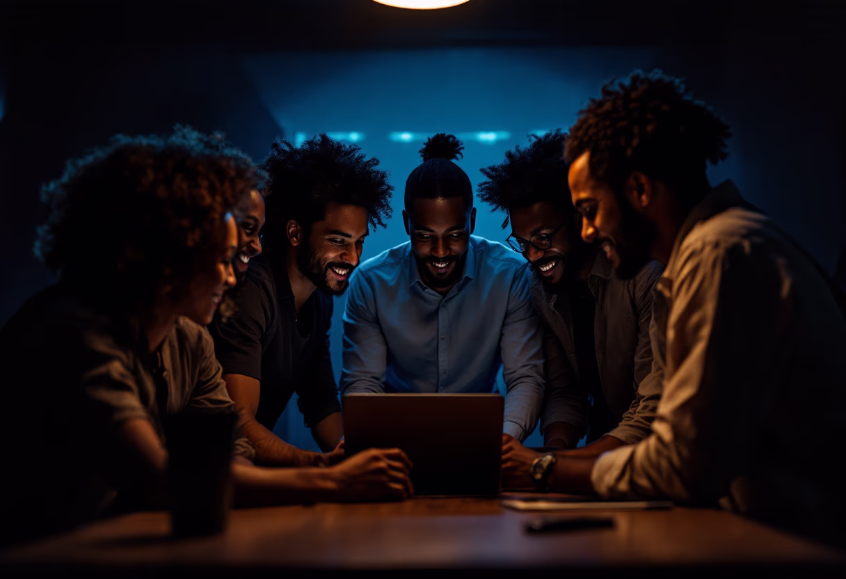 image of diverse group collaboration (for a hr tech)