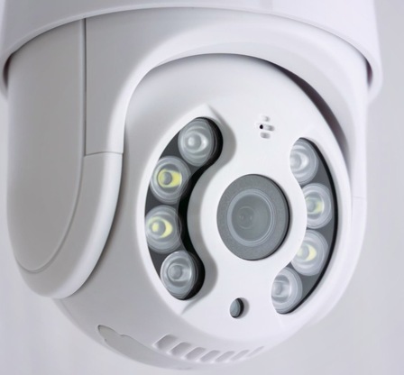 Monitored security camera