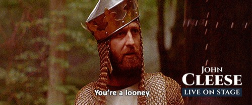 Animated social cut from Monty Python and the Holy Grail with the tour lockup in the corner