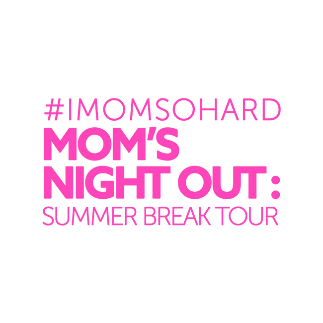 The #IMOMSOHARD tour logo