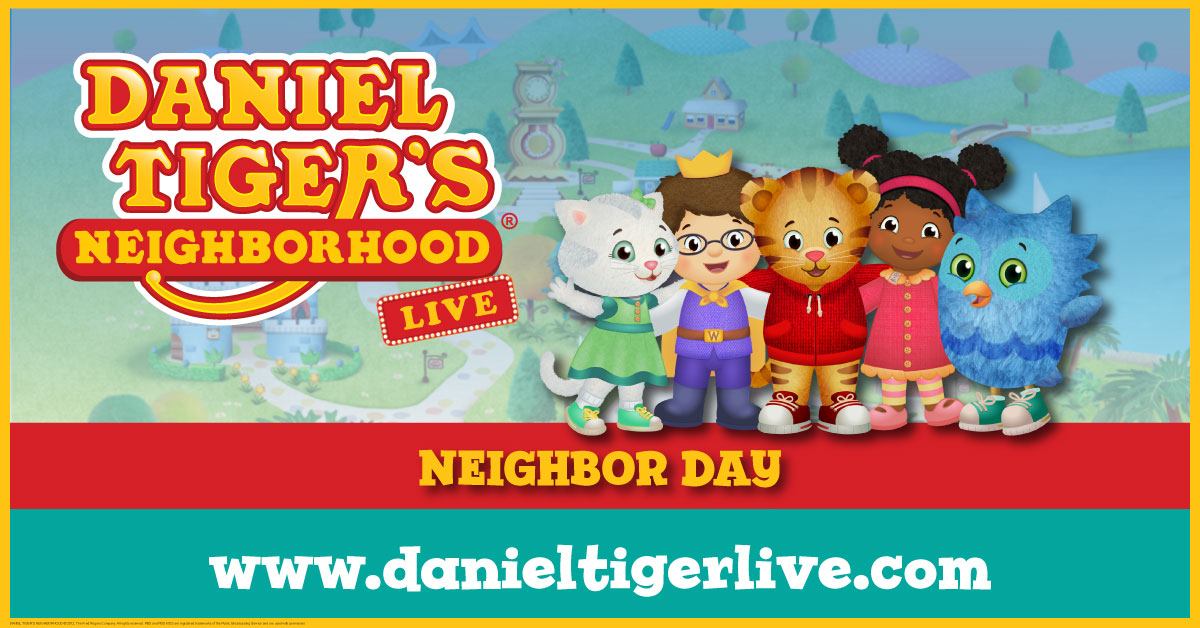 Daniel Tiger's Neighborhood Live key art in the wide ad format