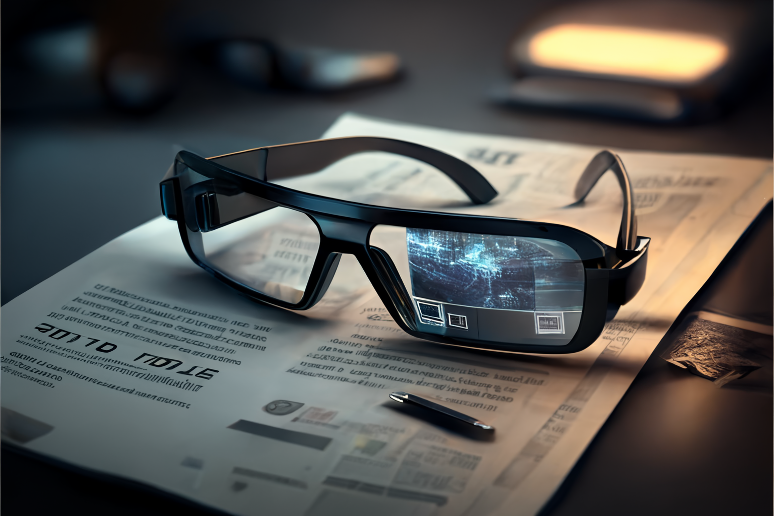 Futuristische Brille