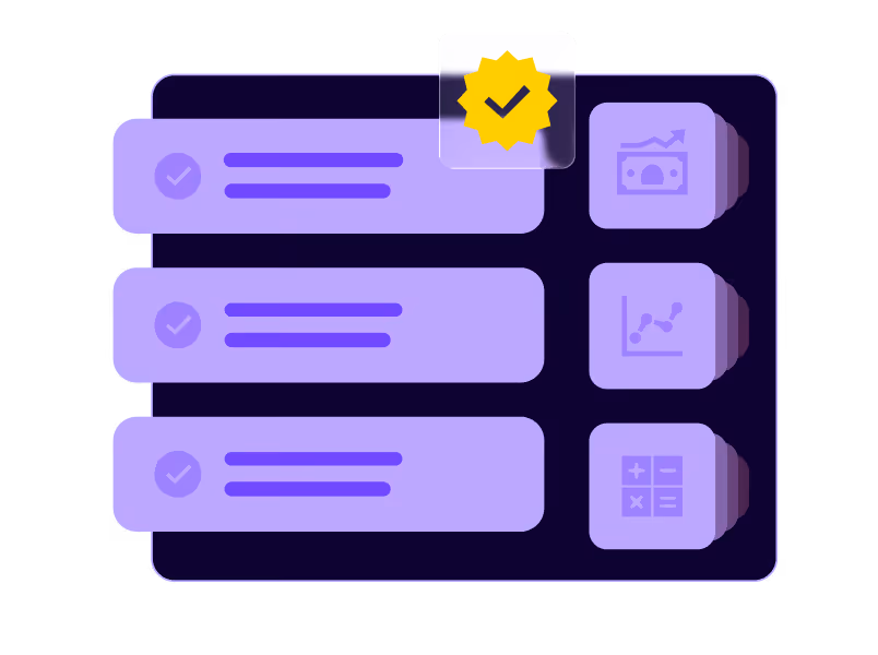 Recoups built into the workflow