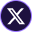 White X symbol inside a dark purple circle.