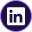 LinkedIn logo in white on a purple rounded square background.