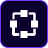 White focus frame icons arranged in a square on black background.