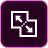 Icon of a white document with a downward right arrow inside a purple rounded square.