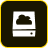 Illustration of a cloud above a drawer or filing cabinet with a yellow border.