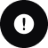 White exclamation mark inside a black circle on a white background, symbolizing an alert or warning.