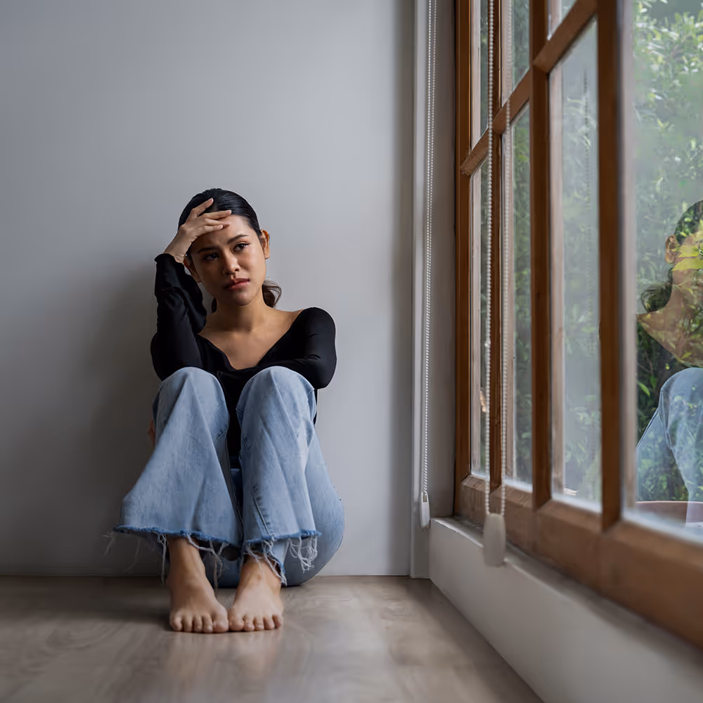 Close-up of a woman's eye representing the focus and clarity achieved through EMDR and trauma therapy at Ray of Hope Counseling in Texas.