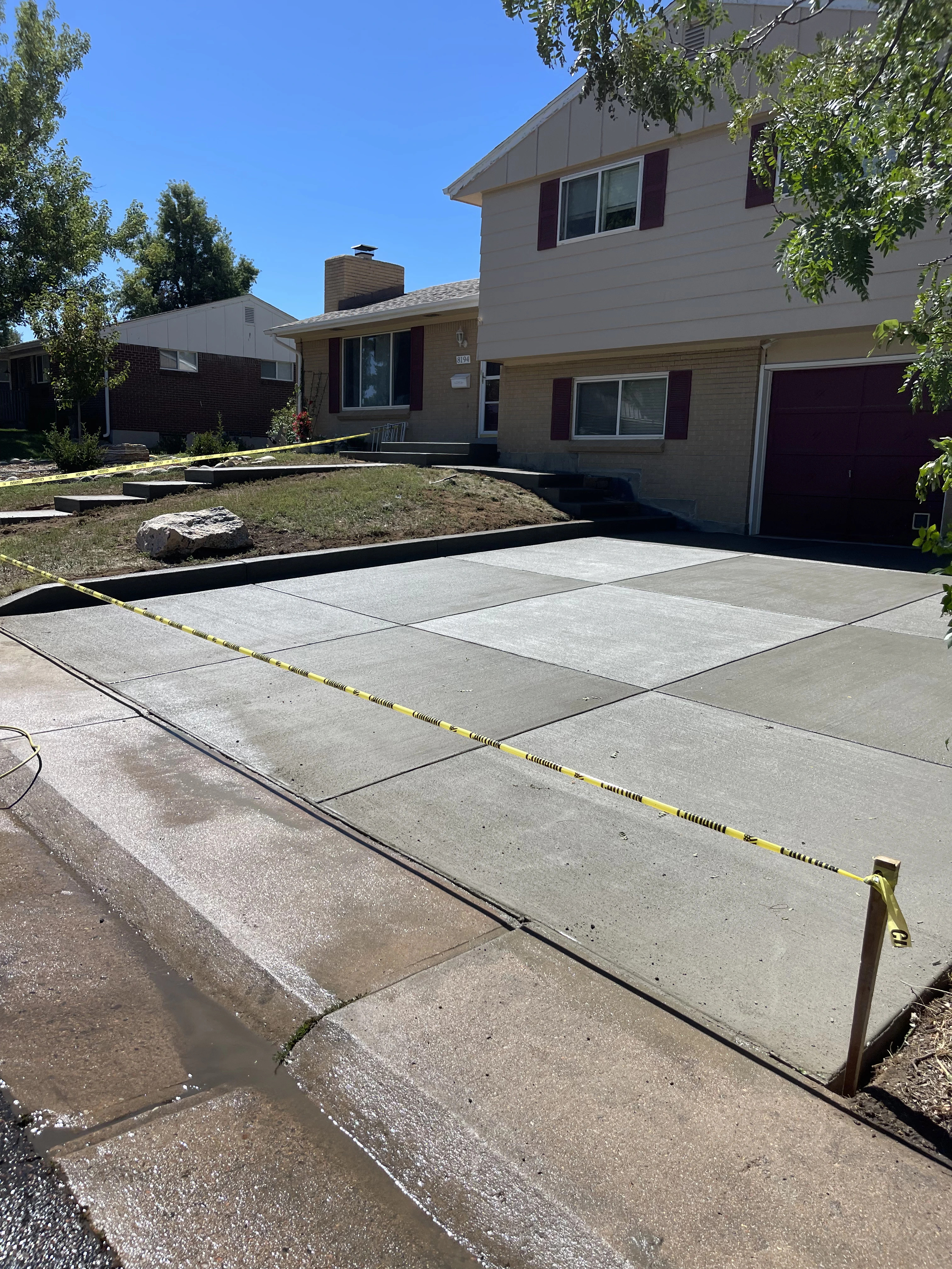 Old concrete patio before replacement Denver CO