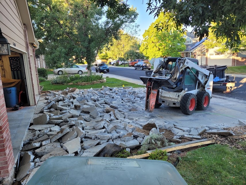 Concrete driveway extension Denver CO