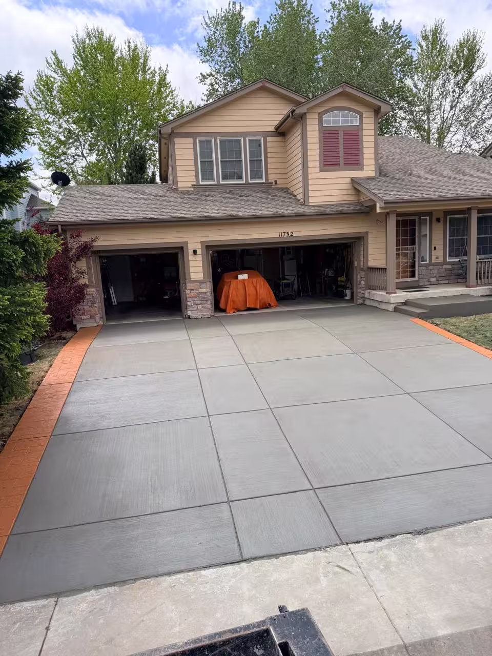 Concrete driveway before replacement Denver CO