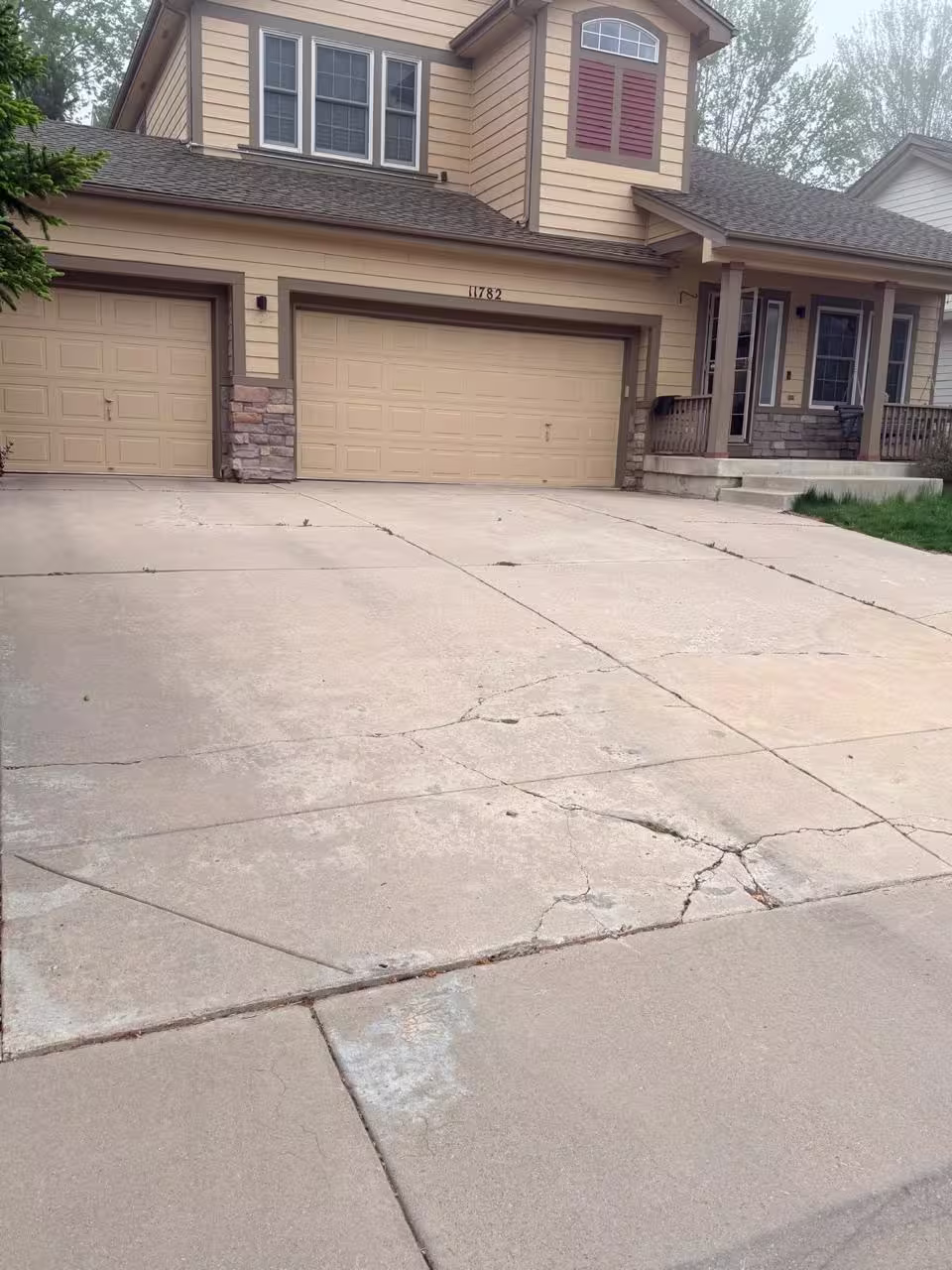 New concrete driveway after installation Denver CO