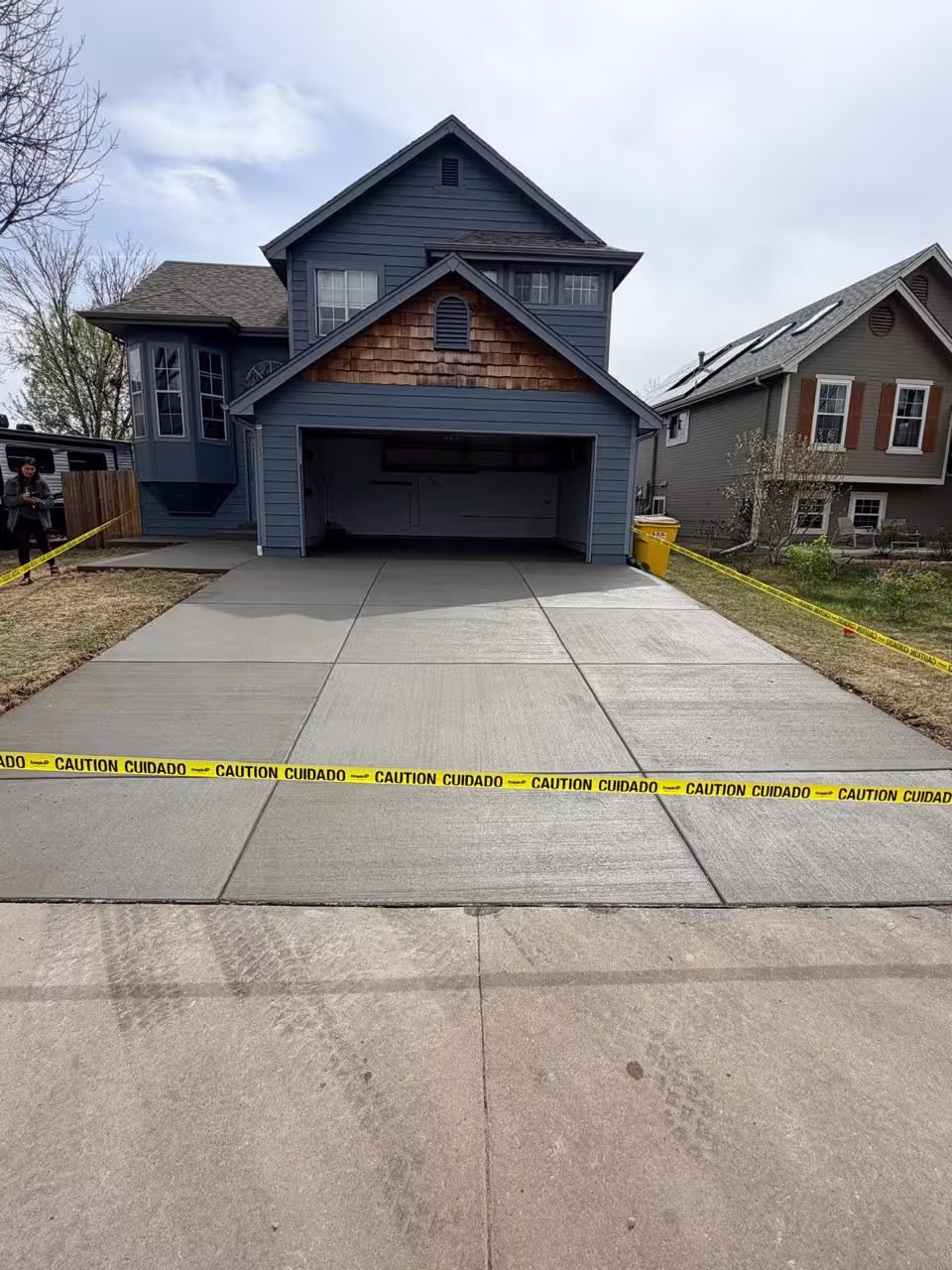 Concrete driveway before replacement Denver CO
