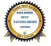 2025 Award Best Tattoo Shop Airdrie Icon