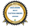 2025 Award Best Tattoo Shop Airdrie Icon