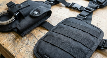 Police covert MOLLE harness in workshop