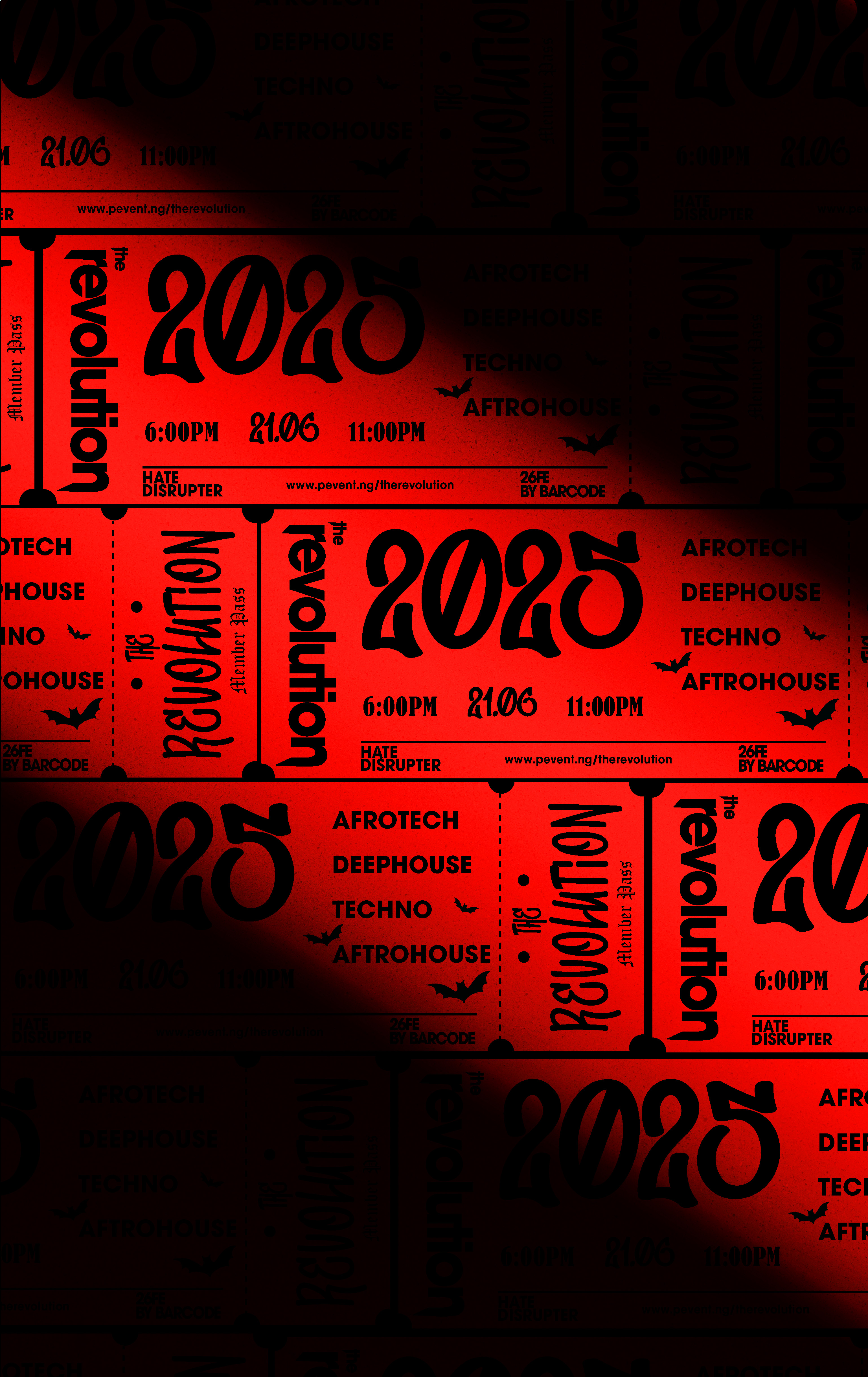 Red tickets with black text repeating 'Charity Match 2025' and event details for Saturday, March 8th at Wembley Stadium.