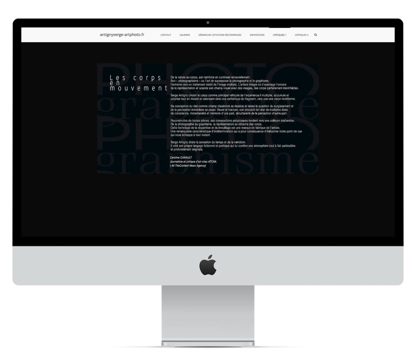 Présentation projet de développement web de serge antigny