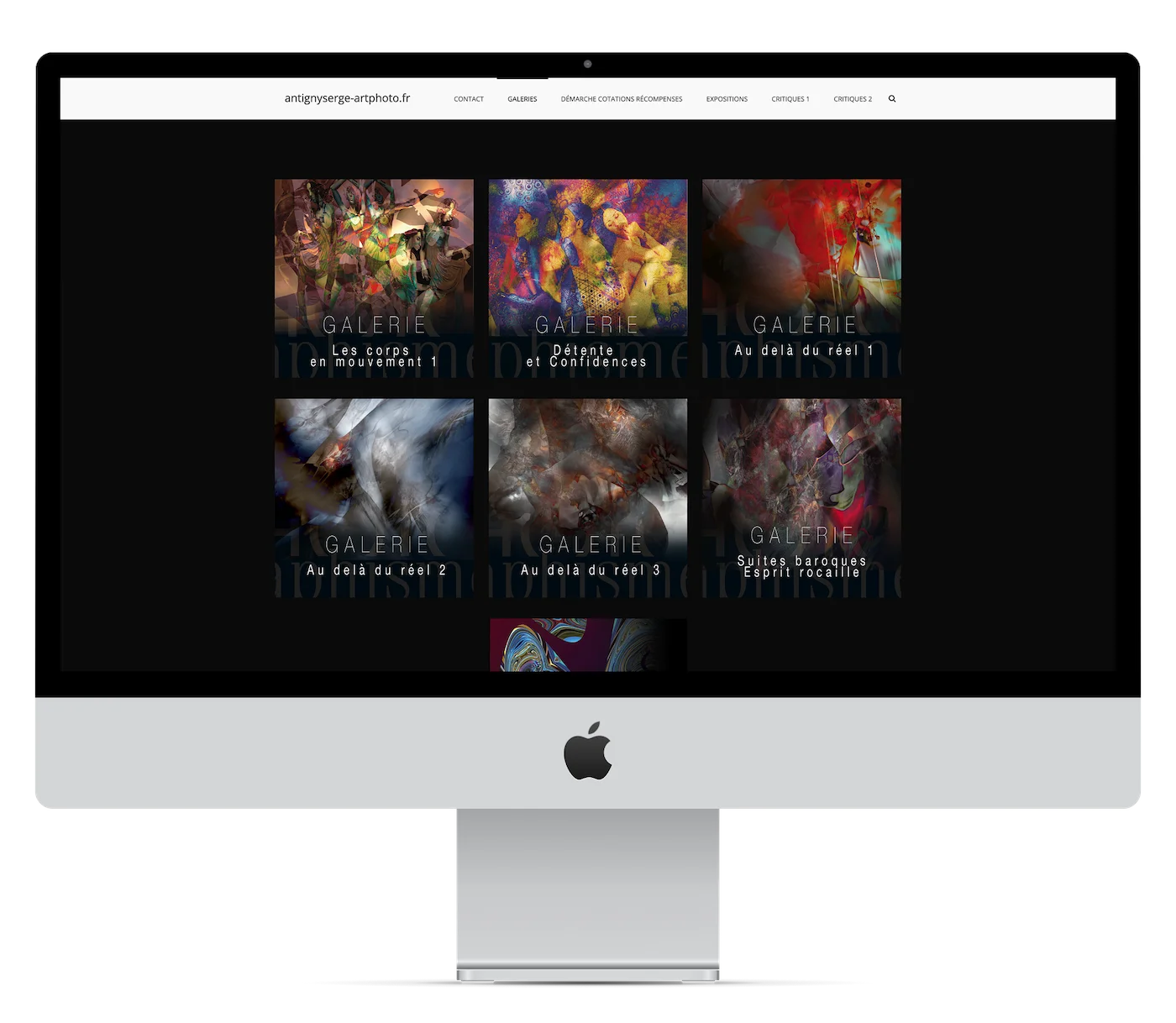 Présentation du projet de développement web de serge antigny