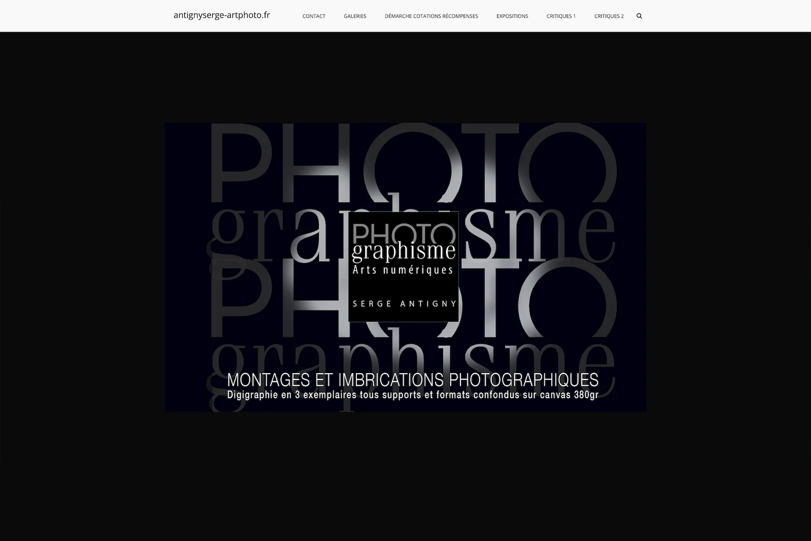 Présentation projet de développement web de serge antigny