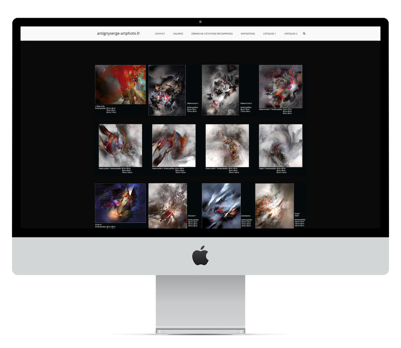 Présentation projet de développement web de serge antigny