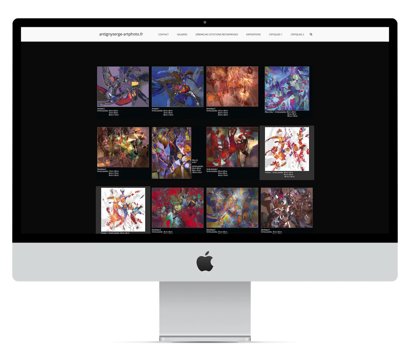 Présentation projet de développement web de serge antigny