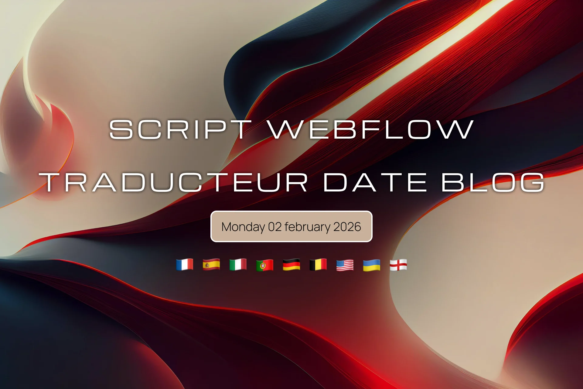 Traducteur de date pour blog CMS webflow