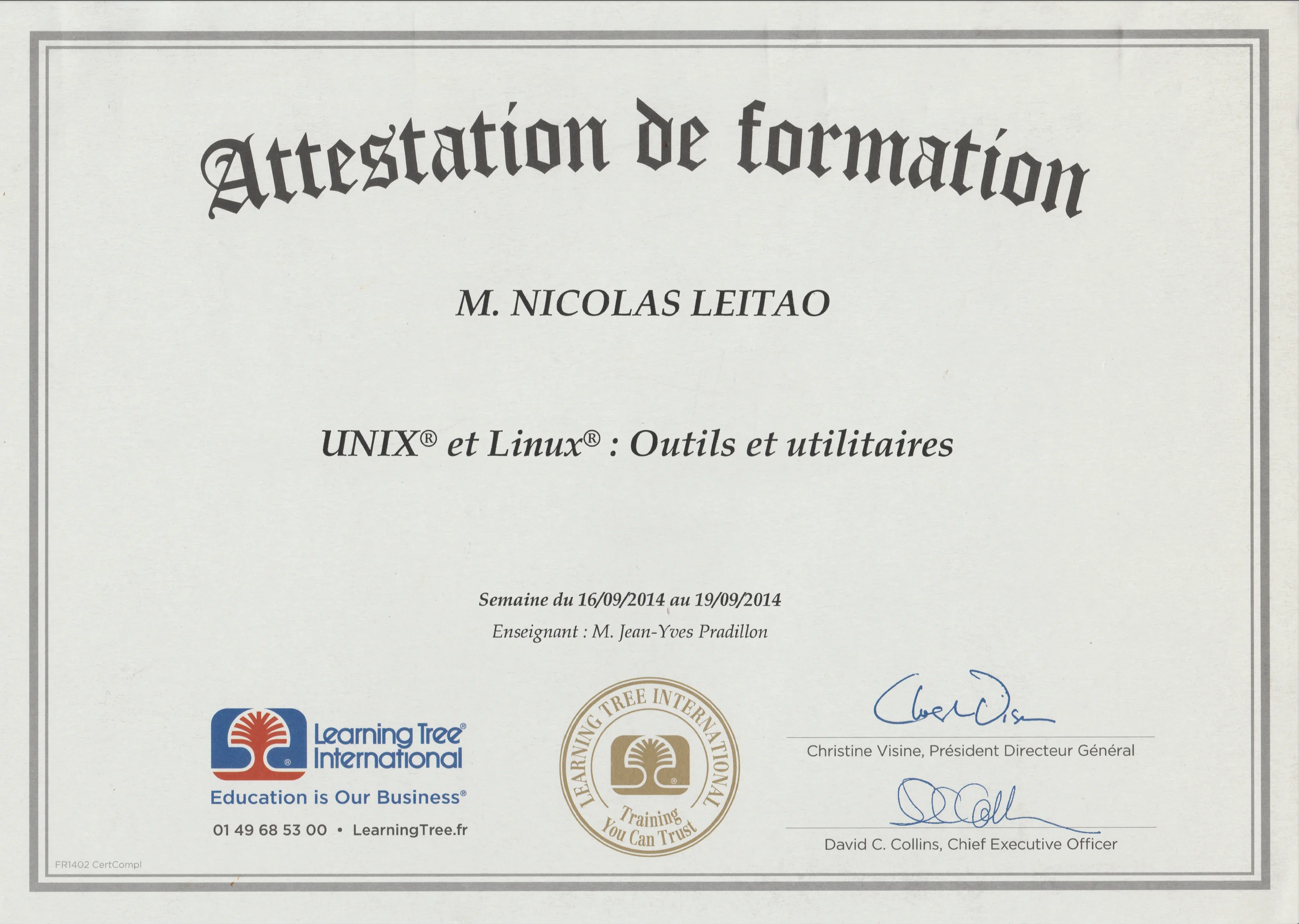 Certification linux outils et utilitaire