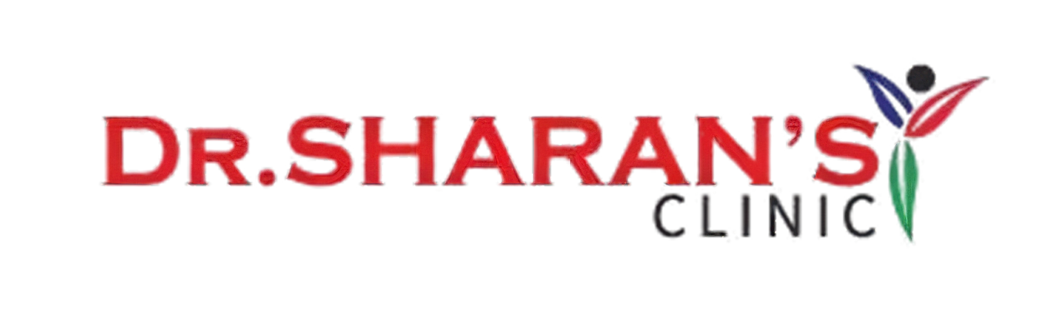 Clinic font logo with flower at the side