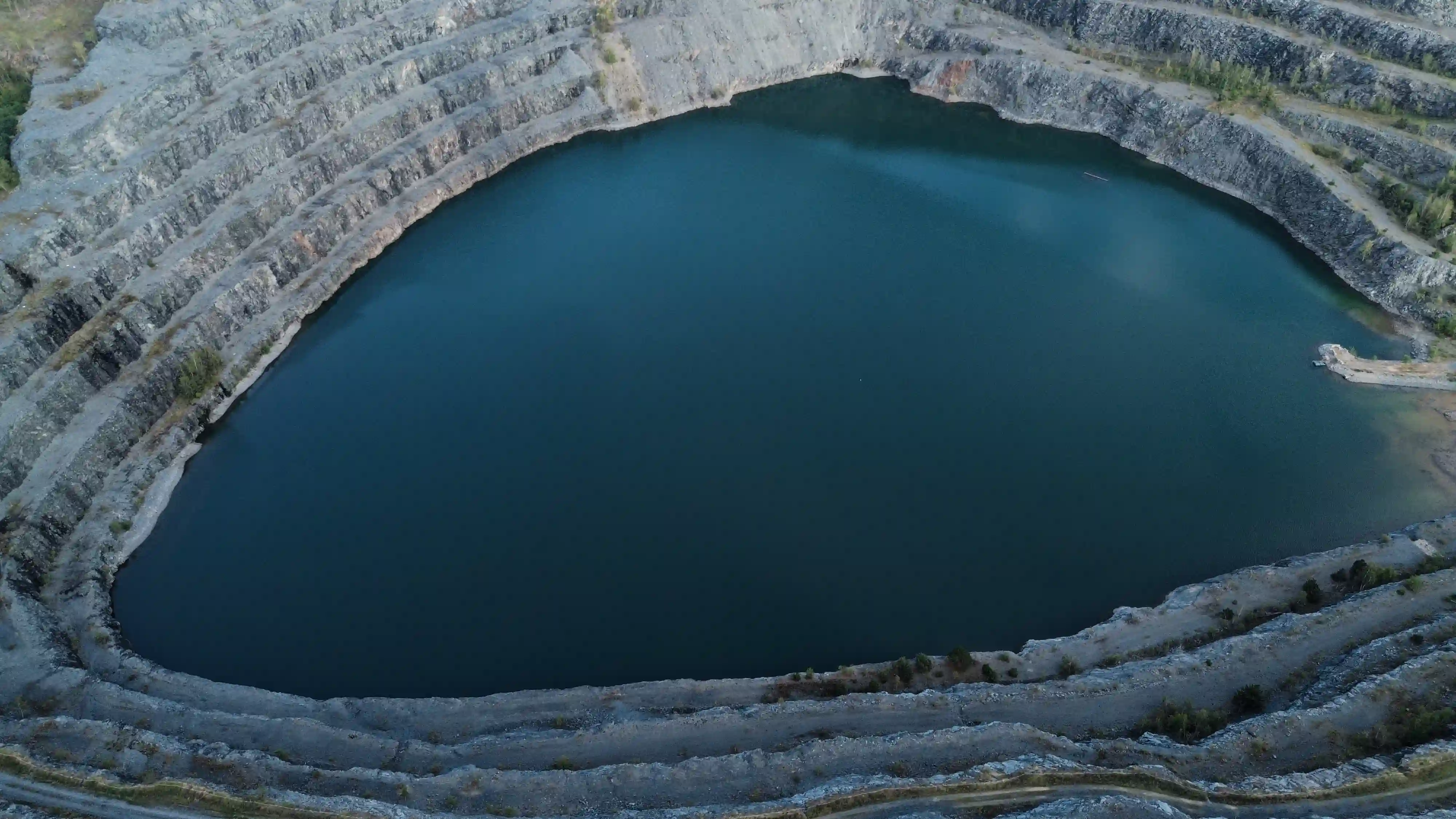 Gradoni del bacino minerario visti dall’alto