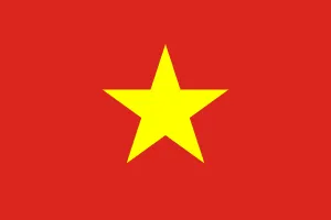 a red and yellow Vietnam flag with a yellow star