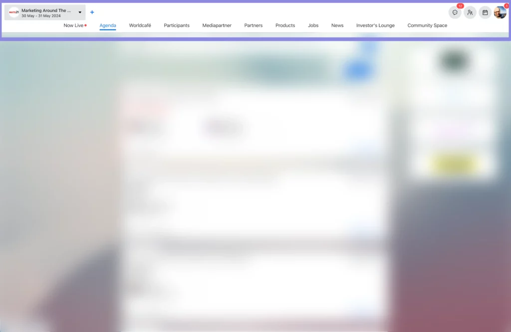 Ansicht der erweiterten Navigation