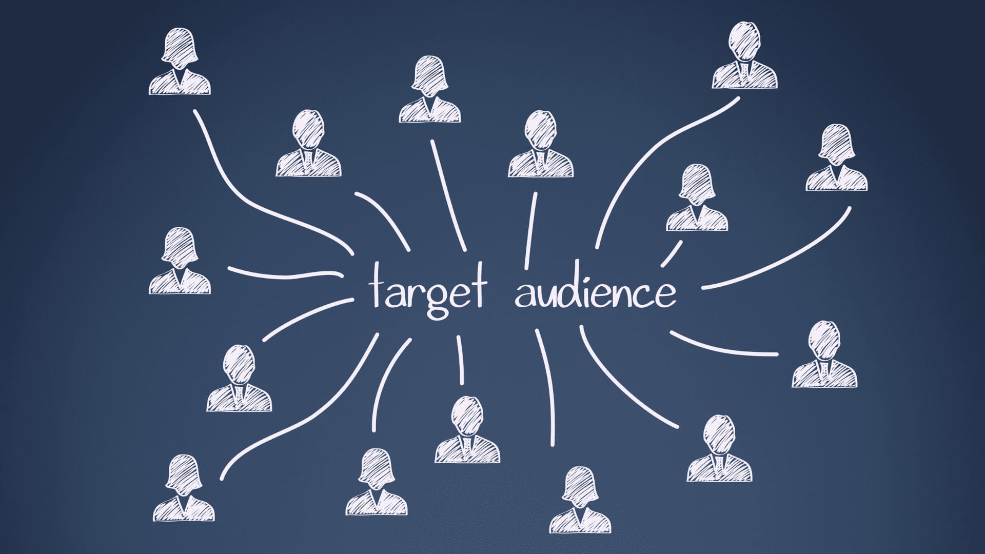 Kreidezeichnung zu Target Audience