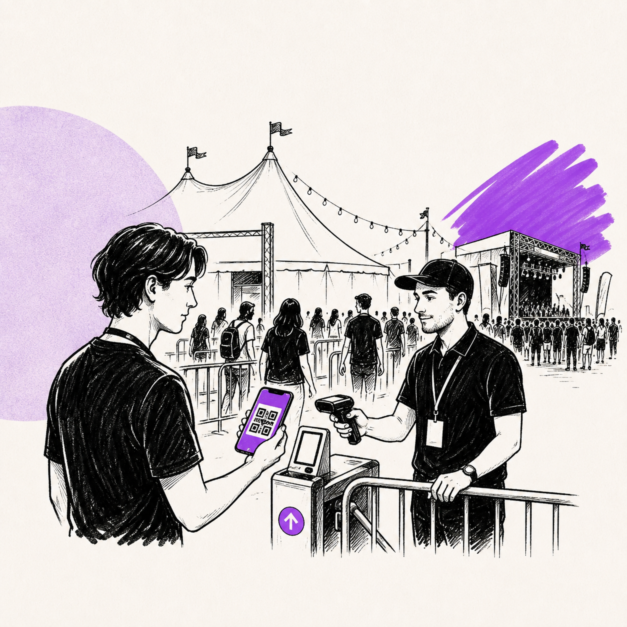 Titelbild zum Artikel über Einlassmanagement und Besucherströme bei Konzerten und Festivals