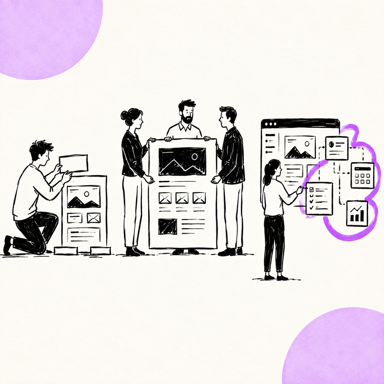 Cover image for the article comparing ways to build an event website