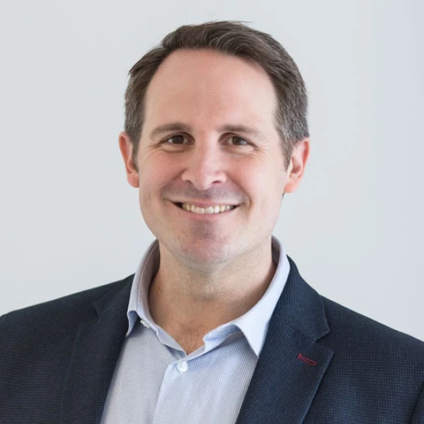 Smiling portrait of Edward Scott, Head of Operations at Miramar Global, London.