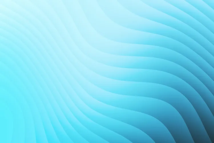 Soft blue wavy gradient background with smooth curved layers.