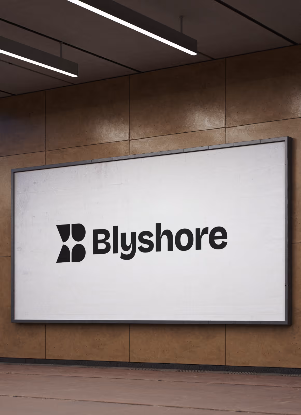 Mockup Blyshore : Affiche metro