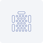 Icône de  salle de réunion en aménagement banquet