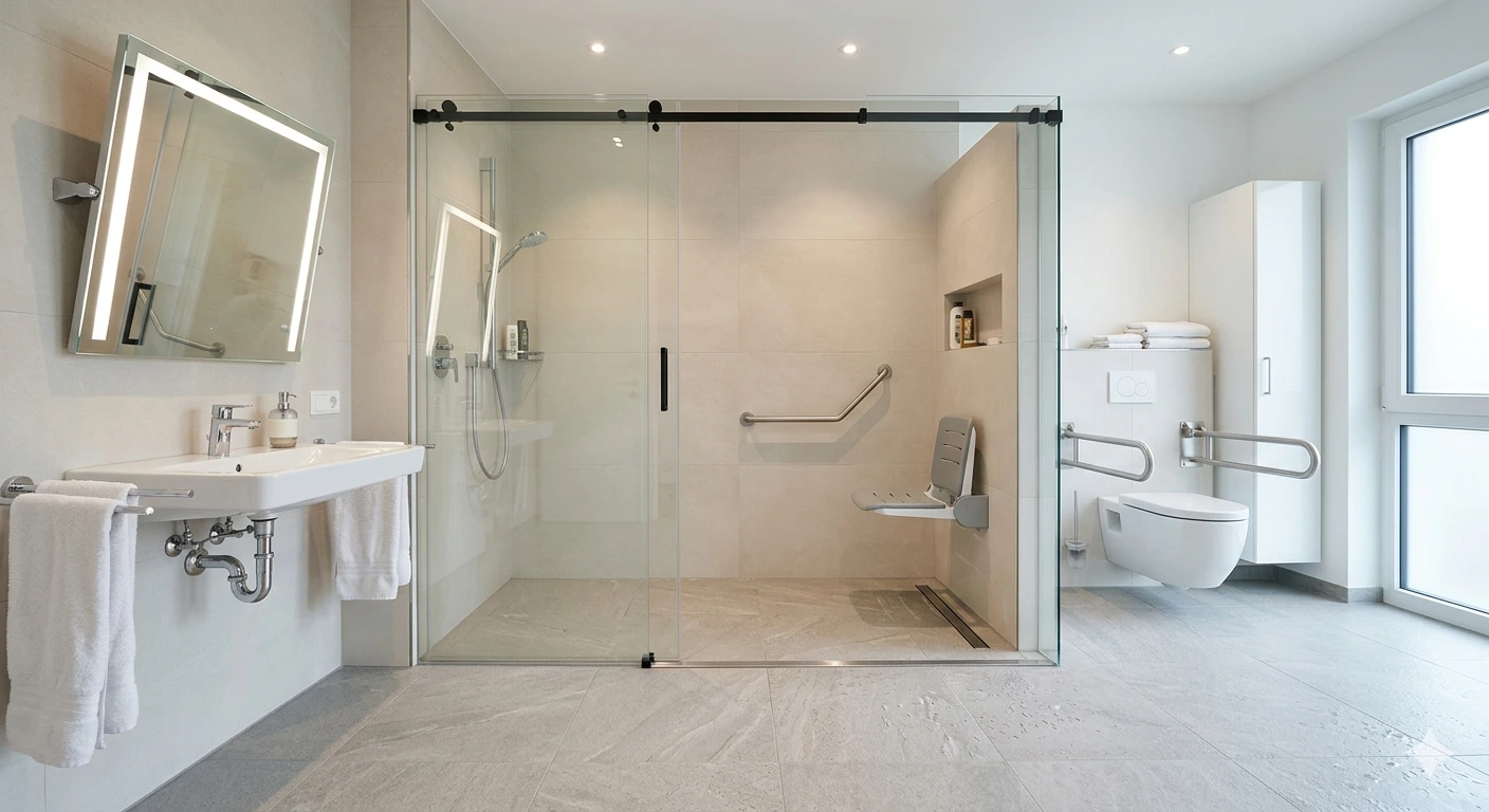 Bodengleiche Dusche als Kernelement barrierefreien Wohnens