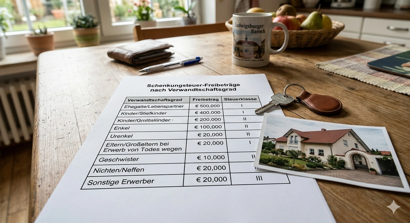 Schenkungssteuer-Freibeträge bei Immobilienübertragung